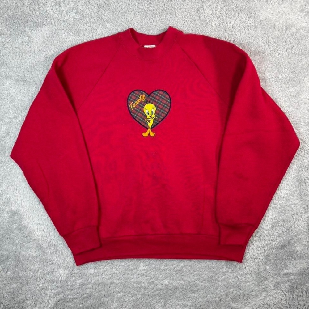 Looney‎ Tunes red crewneck sweatshirt
